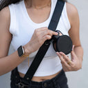 Black vegan Leather Strap