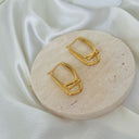 Tristar hoops gold big