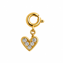 Charm stone heart