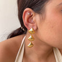 Aura sculpt earrings