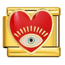 Evileye red heart