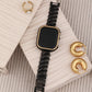 Shell Black Apple Watch Band