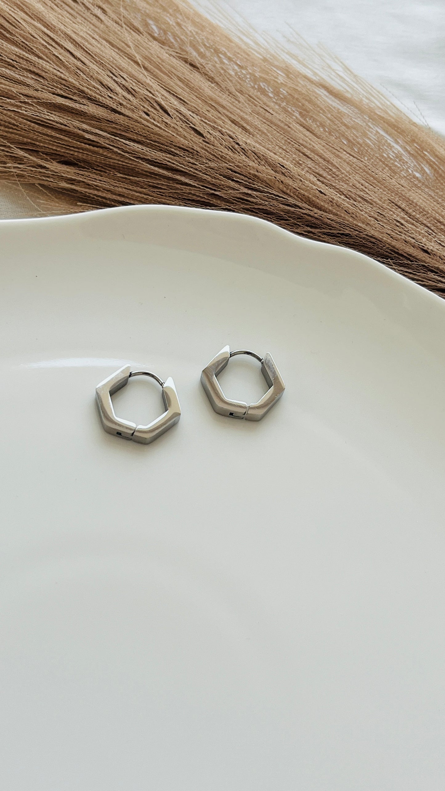 Hexagon hoops small