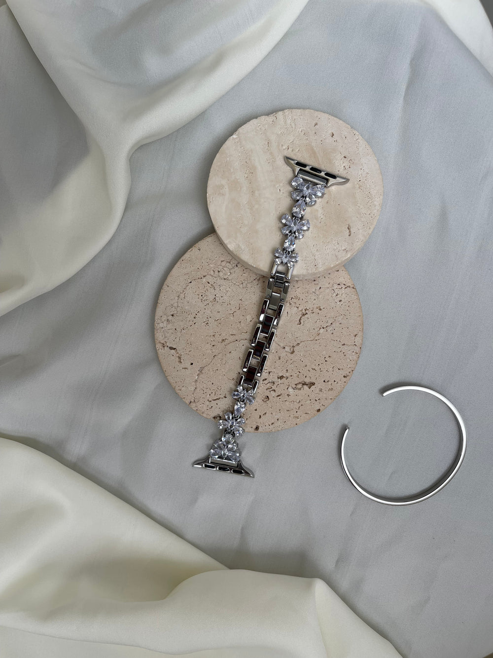 Nancy Silver Apple Watch Band