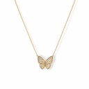 Big butterfly stone chain