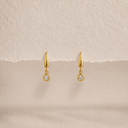 Stone drop earrings