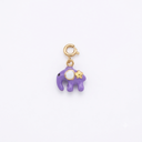 Charm purple elephant