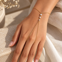 Three stone hand chain