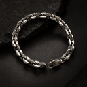 Coffee beans silver bracelet