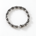 Coffee beans silver bracelet