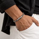 Silver link bracelet