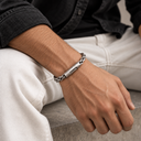 Silver link bracelet