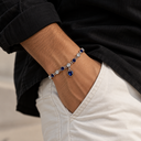 Navy blue heart bracelet