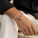 Navy blue heart bracelet