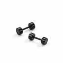 Dumbell studs black men