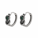 Black knot men’s earring