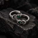 Black knot men’s earring