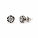 Stone star stud earring