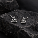 Evileye triangle men stud