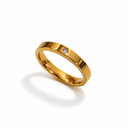 Gold ring stone men