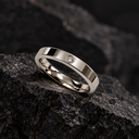 Silver ring stone men