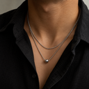Double layer ball men’s chain