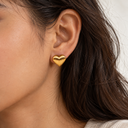 Heart classy hoops