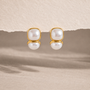 Dual Pearl studs