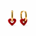 Red heart hoops