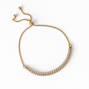 Double tennis adjustable bracelet