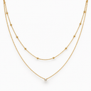 Ball stone double layer chain