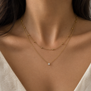 Ball stone double layer chain