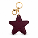 Brown star bag charm