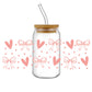 Peach Bow & Heart