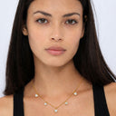 Lover white heart chain
