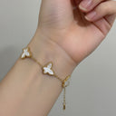 White Butterfly Bracelet