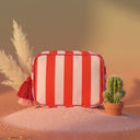 Stripes Red Pink Pouch