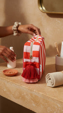 Stripes Red Pink Pouch