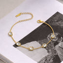 Kiara White Stone Bracelet