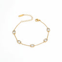 Kiara White Stone Bracelet