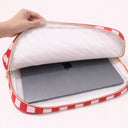 Red pink laptop small bag