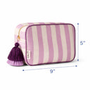 Stripes Lavender Pouch