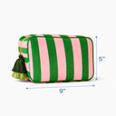 Stripes Green Pink Pouch