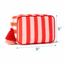 Stripes Red Pink Pouch