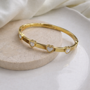 Heart white kada baby size
