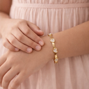 Heart white kada baby size