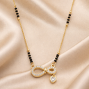 Infinity heart drop mangalsutra