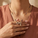 Infinity heart drop mangalsutra