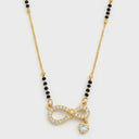 Infinity heart drop mangalsutra