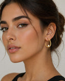 Single Stone Hoops